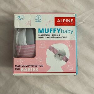 New Alpine Muffy Baby Pink Ear Protection NWT NIB